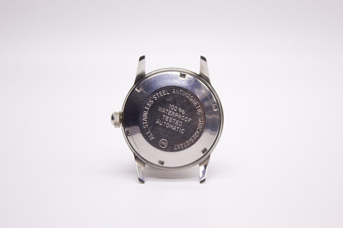 [Serviced] 1960s Rodania Silver Sunburst Dial Automatic Men's Wrist-Watch