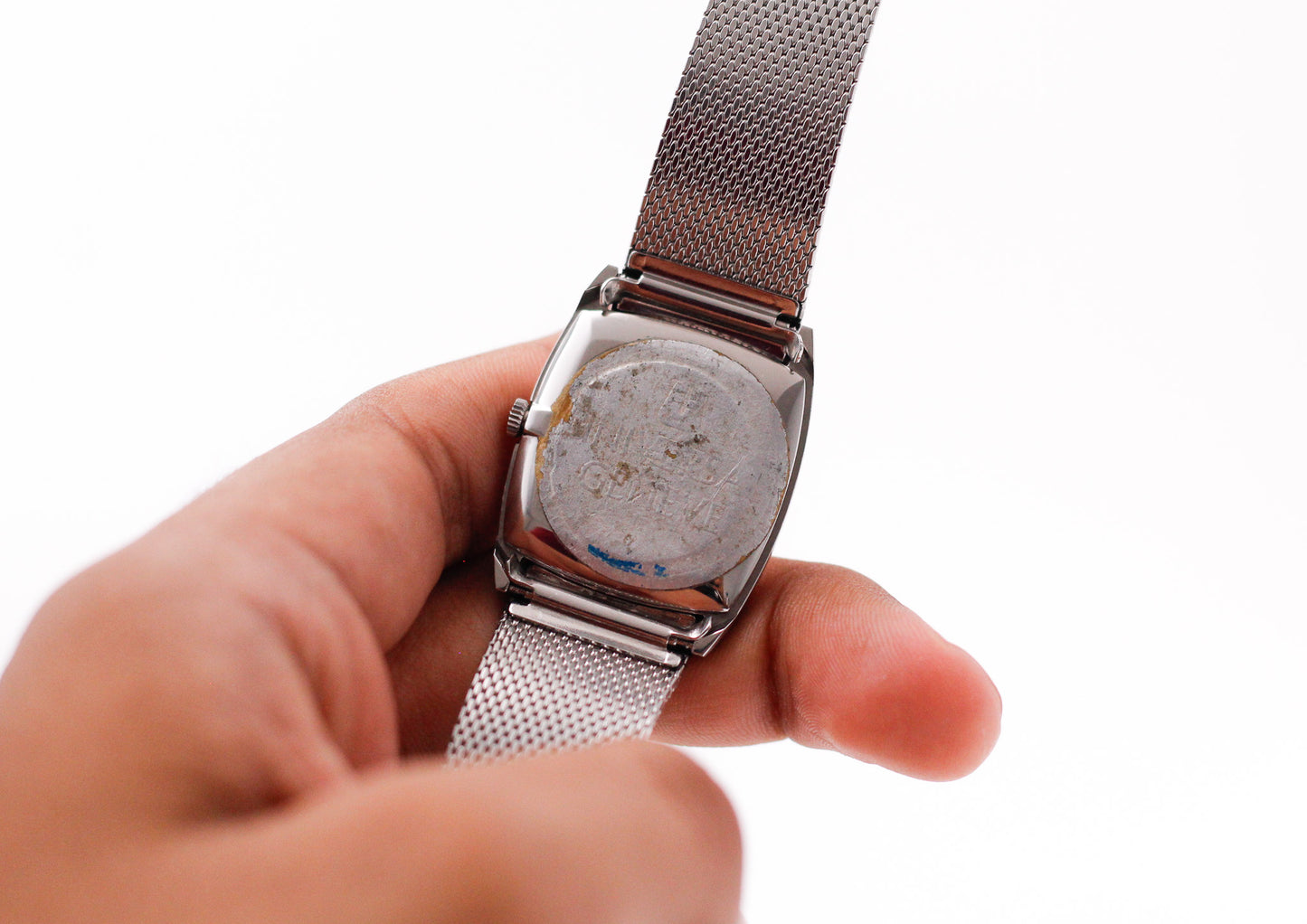 [Serviced] 1970s Universal Genève Silver Sunburst Roman Dial Men's Mechanical Wrist-Watch