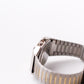 1990s Sharp Quartz Ana-Digit Golden Dial Two Tone Case Men's Wrist-Watch