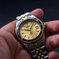2001 Seiko SQ Sports 150 Gold Sunburst Dial Two Tone Men's Wrist-Watch