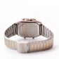 1990s Sharp Quartz Ana-Digit Golden Dial Two Tone Case Men's Wrist-Watch