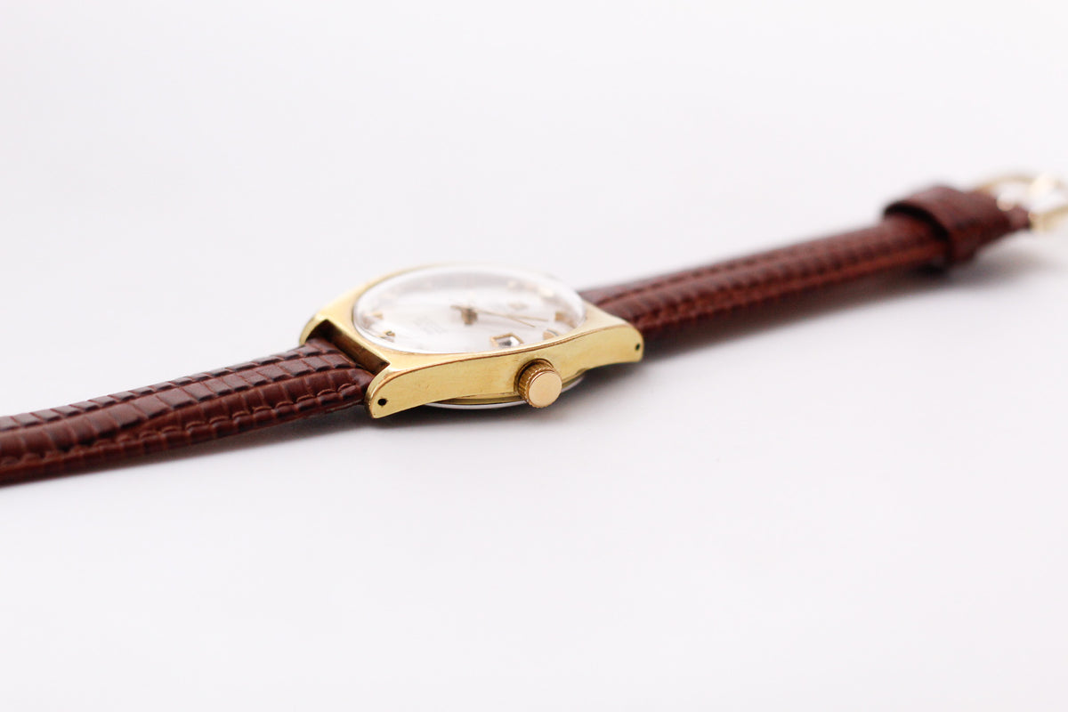 [Serviced] 1970s Tissot PR-516 Seastar Gold Toned Men's Wrist-Watch