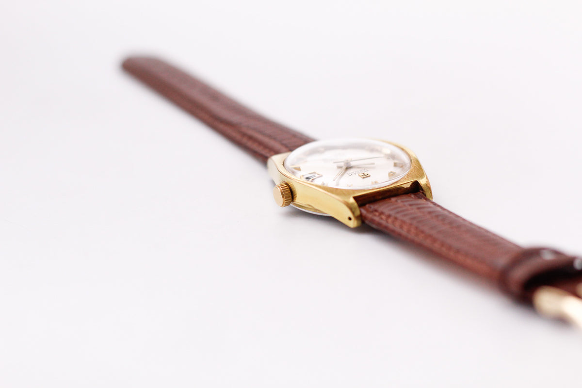 [Serviced] 1970s Tissot PR-516 Seastar Gold Toned Men's Wrist-Watch