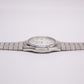 1984 Seiko SQ Straight Grain Silver Dial Men's Wrist-Watch