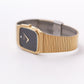 1985 Pulsar Quartz Inky Black Gemstone Dial Men's Wrist-Watch
