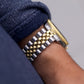 2001 Seiko SQ Sports 150 Gold Sunburst Dial Two Tone Men's Wrist-Watch