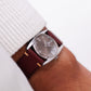 [Serviced] 1970s Universal Genève Taupe Sunburst Dial 'Bat-Wing' Case Men's Wrist-Watch