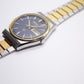 1982 Seiko SQ Midnight Blue Two Tone Men's Wrist-Watch