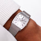 [Serviced] 1970s Universal Genève Silver Sunburst Roman Dial Men's Mechanical Wrist-Watch