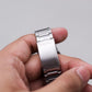 [Serviced] 1999 Seiko 5 Matte Midnight Blue Dial Integrated Bracelet Men's Wrist-Watch
