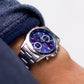 2003 Seiko Quartz Chronograph Marine Blue Dial Men's Wrist-Watch