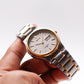 1995 Seiko Quartz Sports 50 Straight Grain Gray Dial Two Tone Case Men's Wrist-Watch