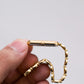 1984 Seiko Quartz Golden Dial Integrated Tank Men's Wrist-Watch W/Box & Papers