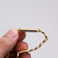 1984 Seiko Quartz Golden Dial Integrated Tank Men's Wrist-Watch W/Box & Papers