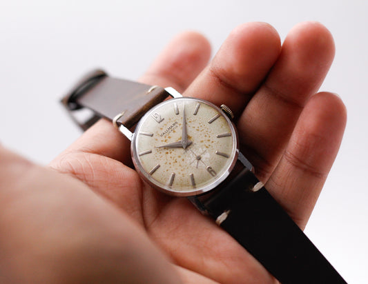 1960s Waltham Hallmark Mechanical Tropical Dial Men's Wrist-Watch