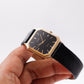 1990s Lorus Quartz Inky Black Dial Tank Men's Wrist-Watch