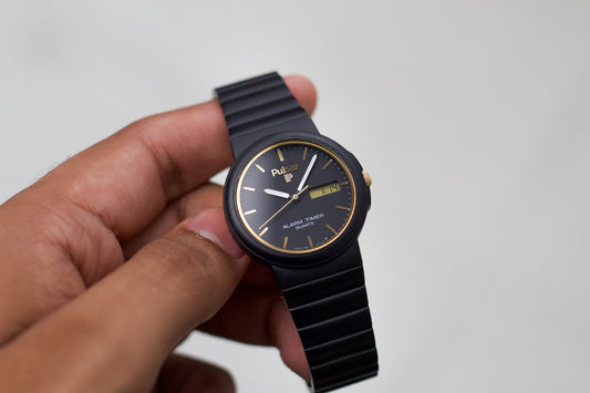 1996 Pulsar Ana-Digi Matte Black Dial Uni-Sex Wrist-Watch