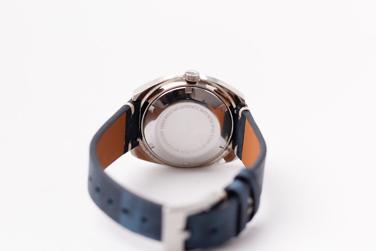 [Serviced] 1970s Clinton Automatic 'Snake Eye' Sunburst Dial Men's Wrist-Watch