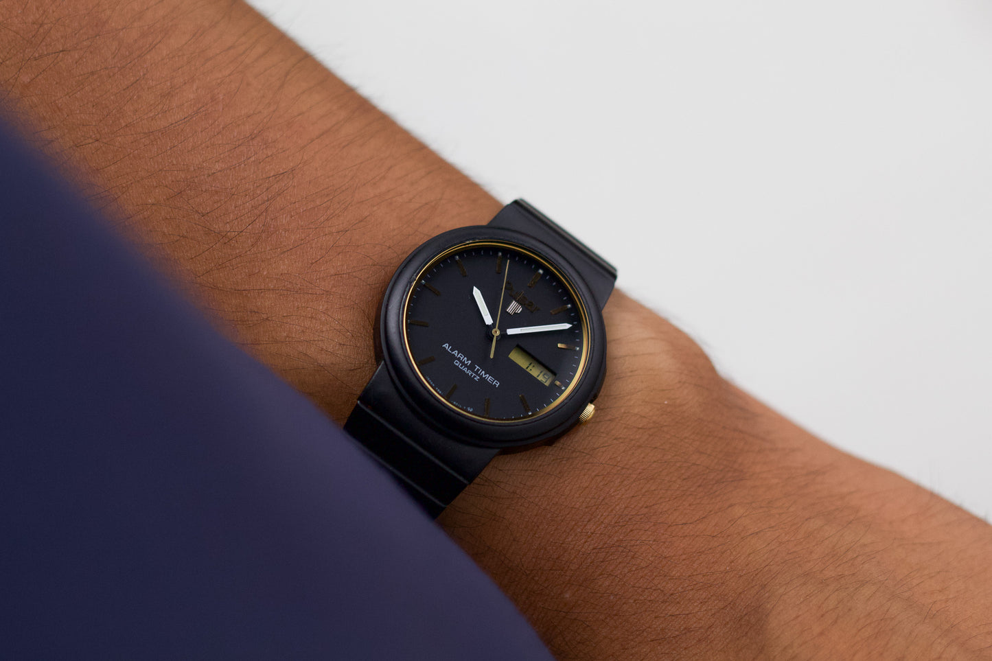 1996 Pulsar Ana-Digi Matte Black Dial Uni-Sex Wrist-Watch
