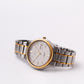 1995 Seiko Quartz Sports 50 Straight Grain Gray Dial Two Tone Case Men's Wrist-Watch