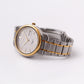 1995 Seiko Quartz Sports 50 Straight Grain Gray Dial Two Tone Case Men's Wrist-Watch