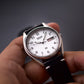 1990 Seiko SQ White Railroad Dial Men's Wrist-Watch