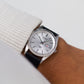 1991 Citizen Seven Star 'Baby Day-Date' Silver Sunburst Dial Men's Wrist-Watch