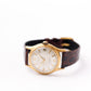 [Serviced] 1960s Berg Mechanical Cream White Dial Men's Wrist-Watch
