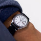 1990 Seiko SQ White Railroad Dial Men's Wrist-Watch