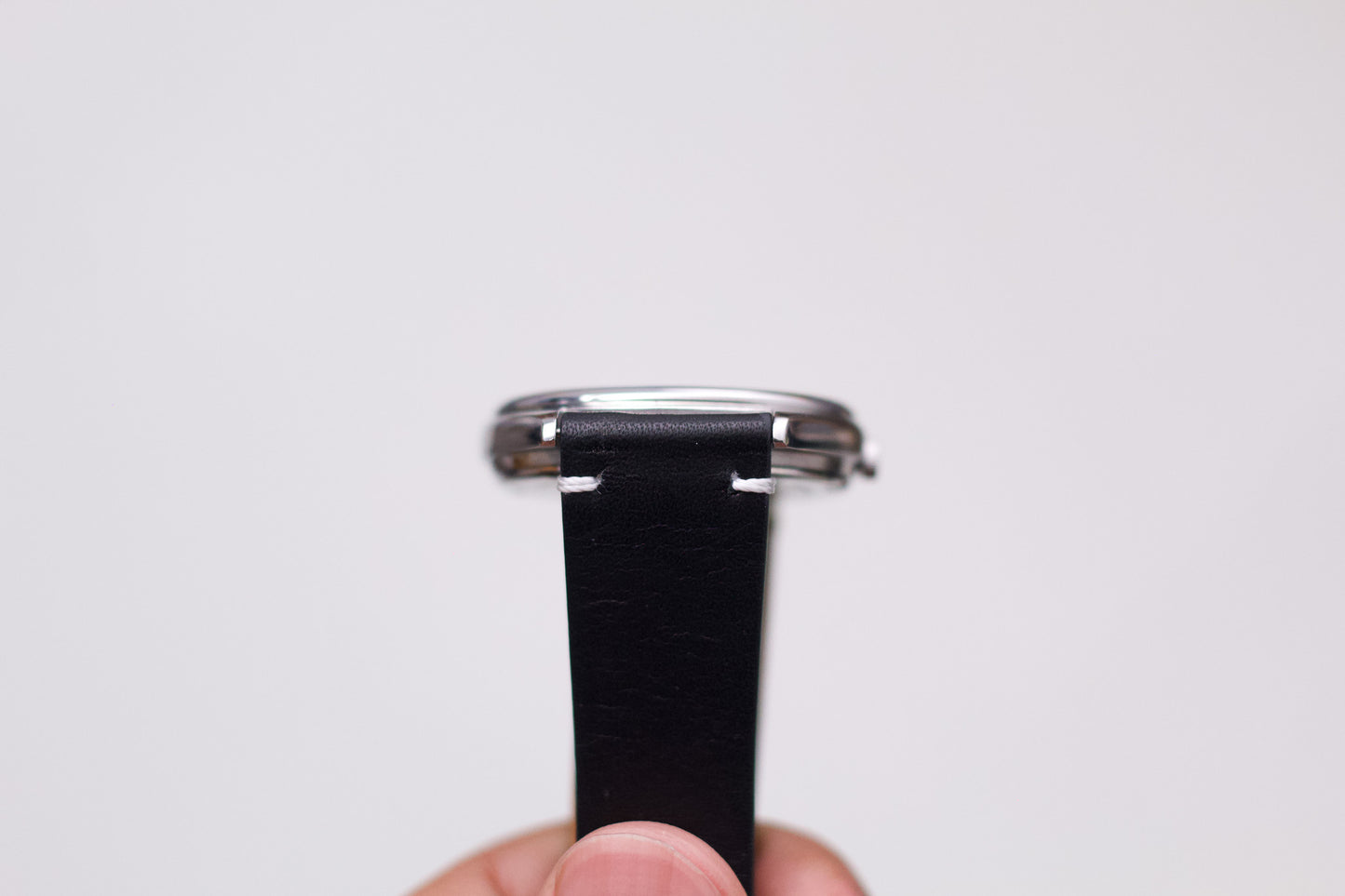 1990 Seiko SQ White Railroad Dial Men's Wrist-Watch