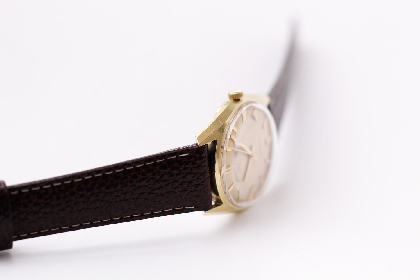 1960s Croton Automatic Golden Sunburst Dial Men's Wrist-Watch