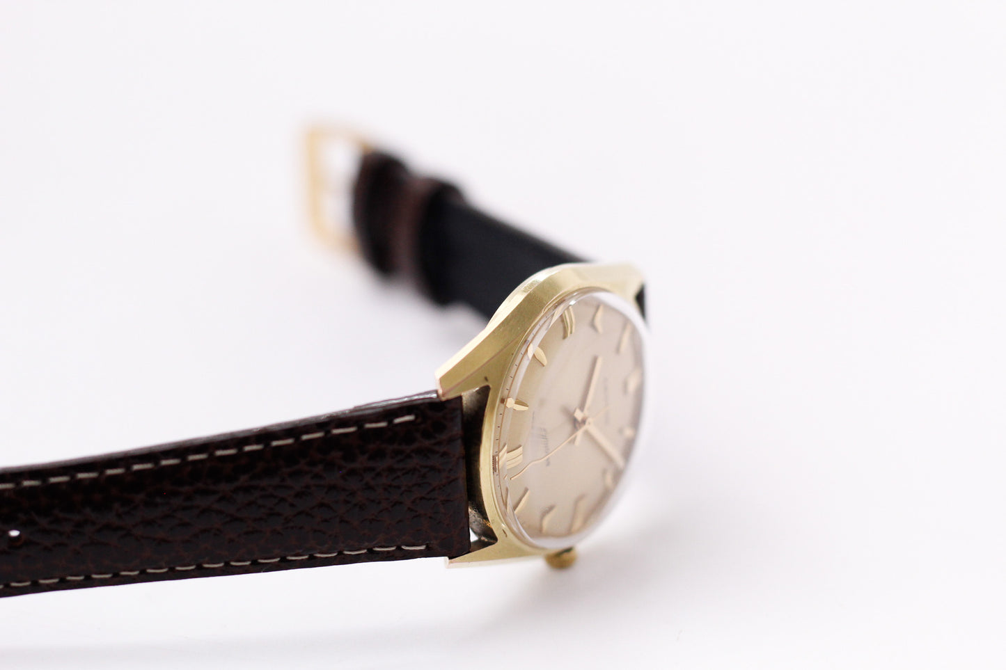 1960s Croton Automatic Golden Sunburst Dial Men's Wrist-Watch