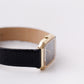 1990s Lorus Quartz Inky Black Dial Tank Men's Wrist-Watch