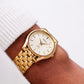 [Near Mint] 1988 Seiko Quartz Golden Sunburst Dial Men's Wrist-Watch W/Box