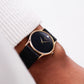 [Near Mint] 1997 Pulsar Quartz Inky Black Gemstone Dial Men's Wrist-Watch W/Box & Tag