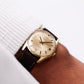 1960s Croton Automatic Golden Sunburst Dial Men's Wrist-Watch