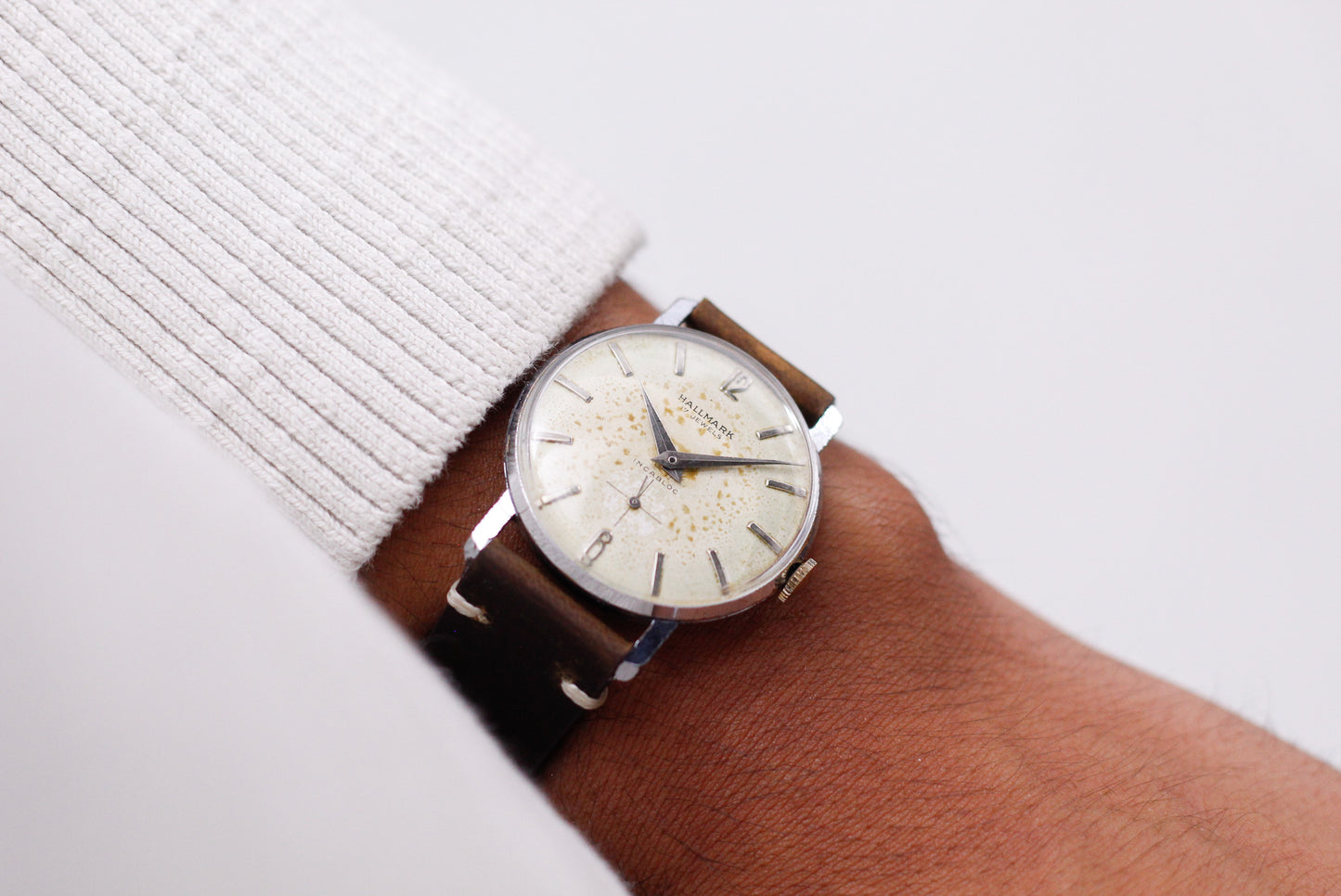 1960s Waltham Hallmark Mechanical Tropical Dial Men's Wrist-Watch