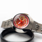 1997 Alba AKA Quartz Red Sunburst Dial Bullhead Case Men's Wrist-Watch
