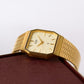 [New Old Stock] 1990s Citizen Quartz Golden Textured Dial Men's Wrist-Watch W/Box