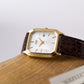 [New Old Stock] 1998 Citizen Quartz Silver Sunburst Dial Tank Style Men's Wrist-Watch W/Tag