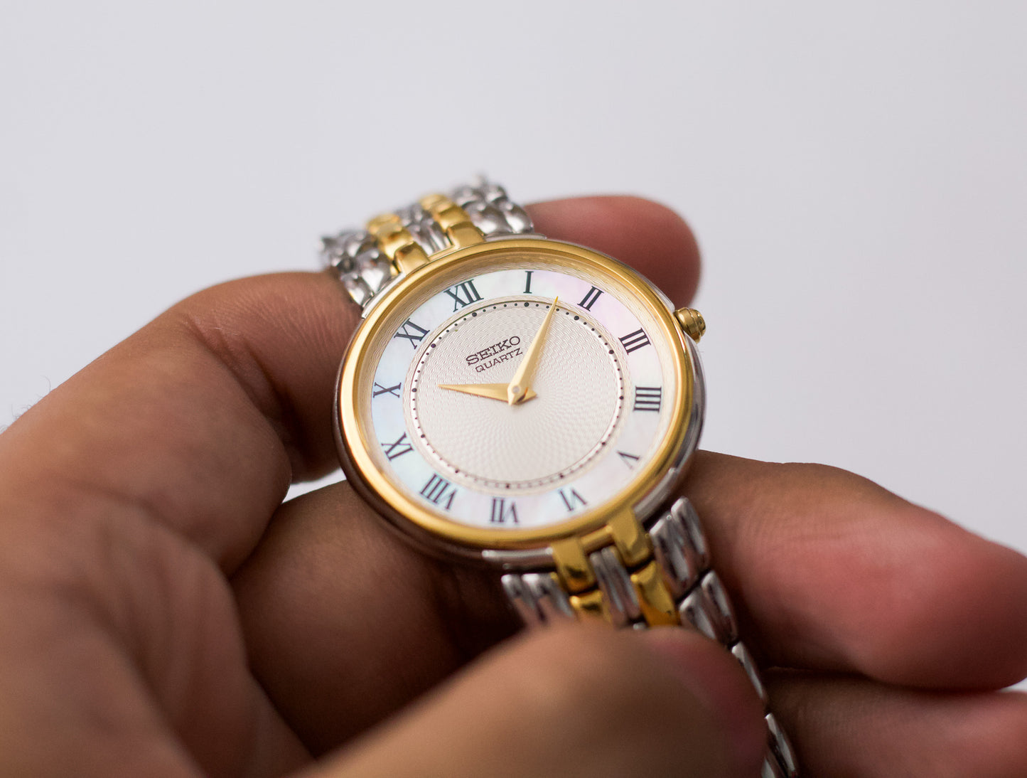 1994 Seiko Quartz Mother of Pearl Dial Men's Wrist-Watch
