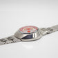 1997 Alba AKA Quartz Red Sunburst Dial Bullhead Case Men's Wrist-Watch
