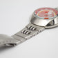 1997 Alba AKA Quartz Red Sunburst Dial Bullhead Case Men's Wrist-Watch