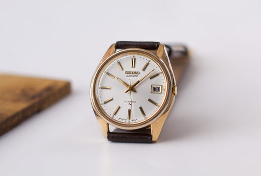 [Serviced] 1976 Seiko Automatic Silver Sunburst Dial Men's Wrist-Watch