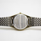1980 Seiko SQ Cross Grain Textured Golden Dial Men's Wrist-Watch W/Box & Tag