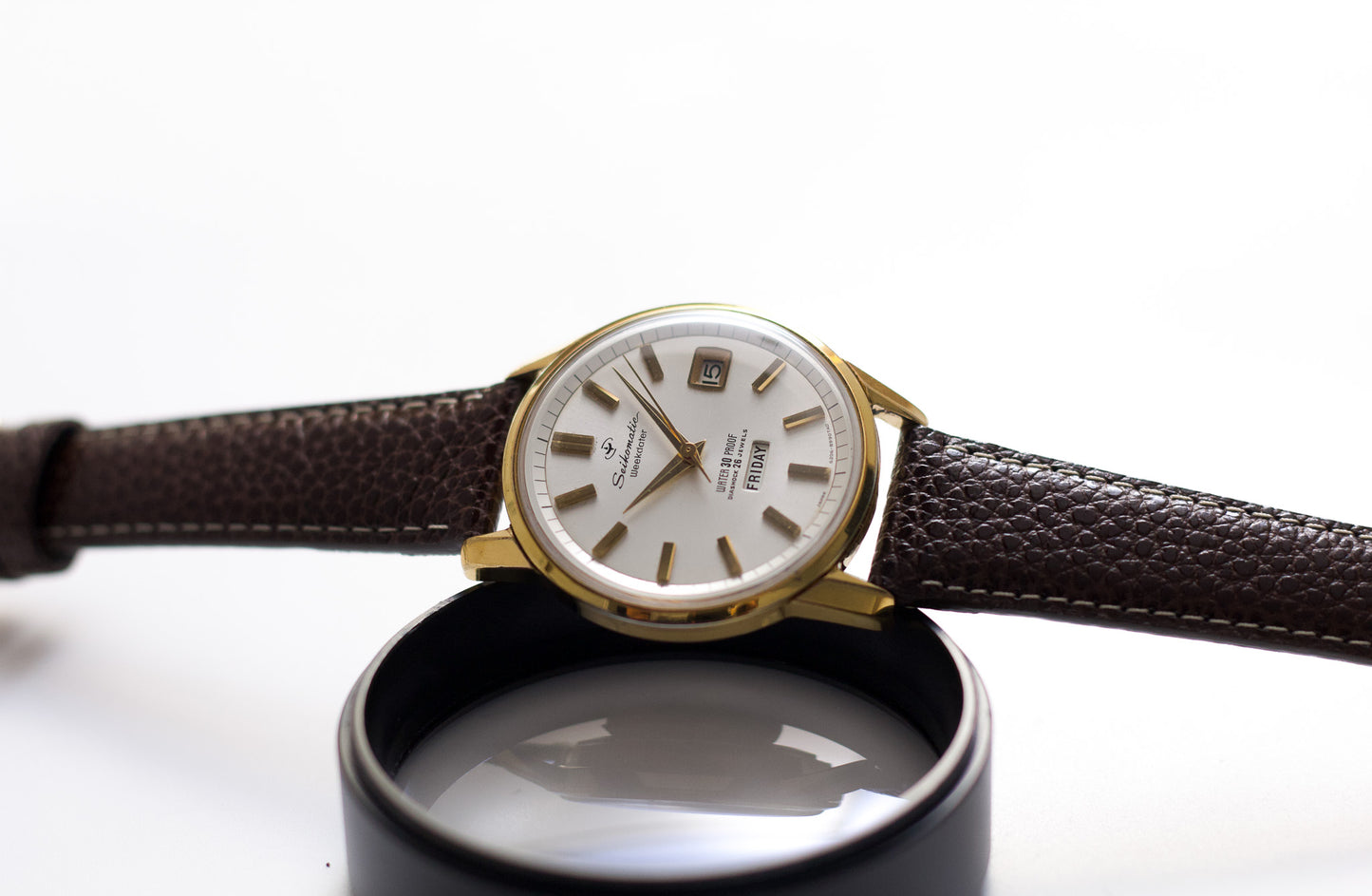 [Serviced] 1964 Seikomatic Silver Sunburst Dial Men's Wrist-Watch
