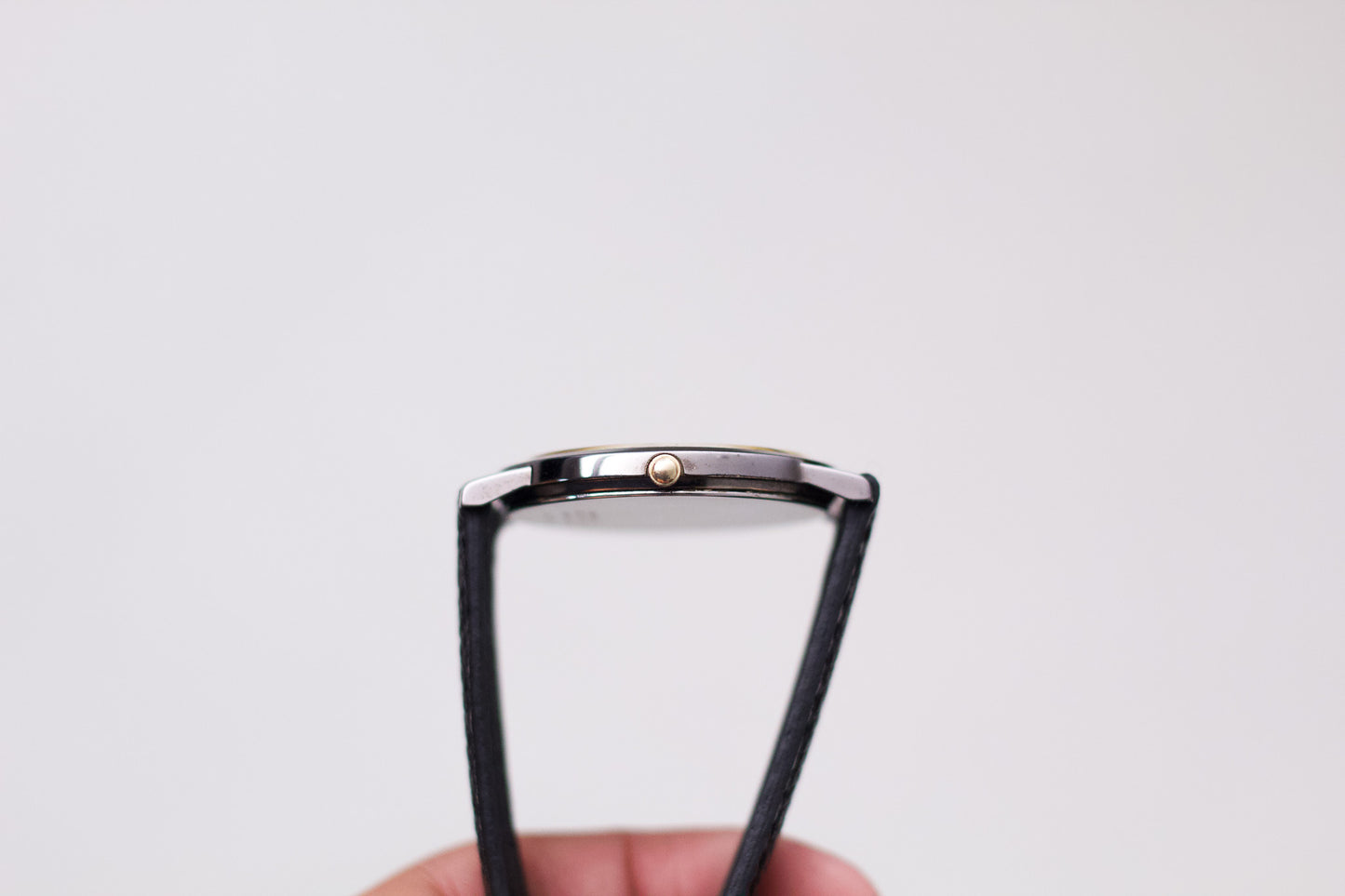 1994 Seiko Quartz Inky Black Dial Men's Wrist Watch