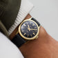 [Serviced] 1960s Bulova Caravelle Inky Black Dial Men's Mechanical Wrist-Watch