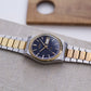 1982 Seiko SQ Midnight Blue Two Tone Men's Wrist-Watch