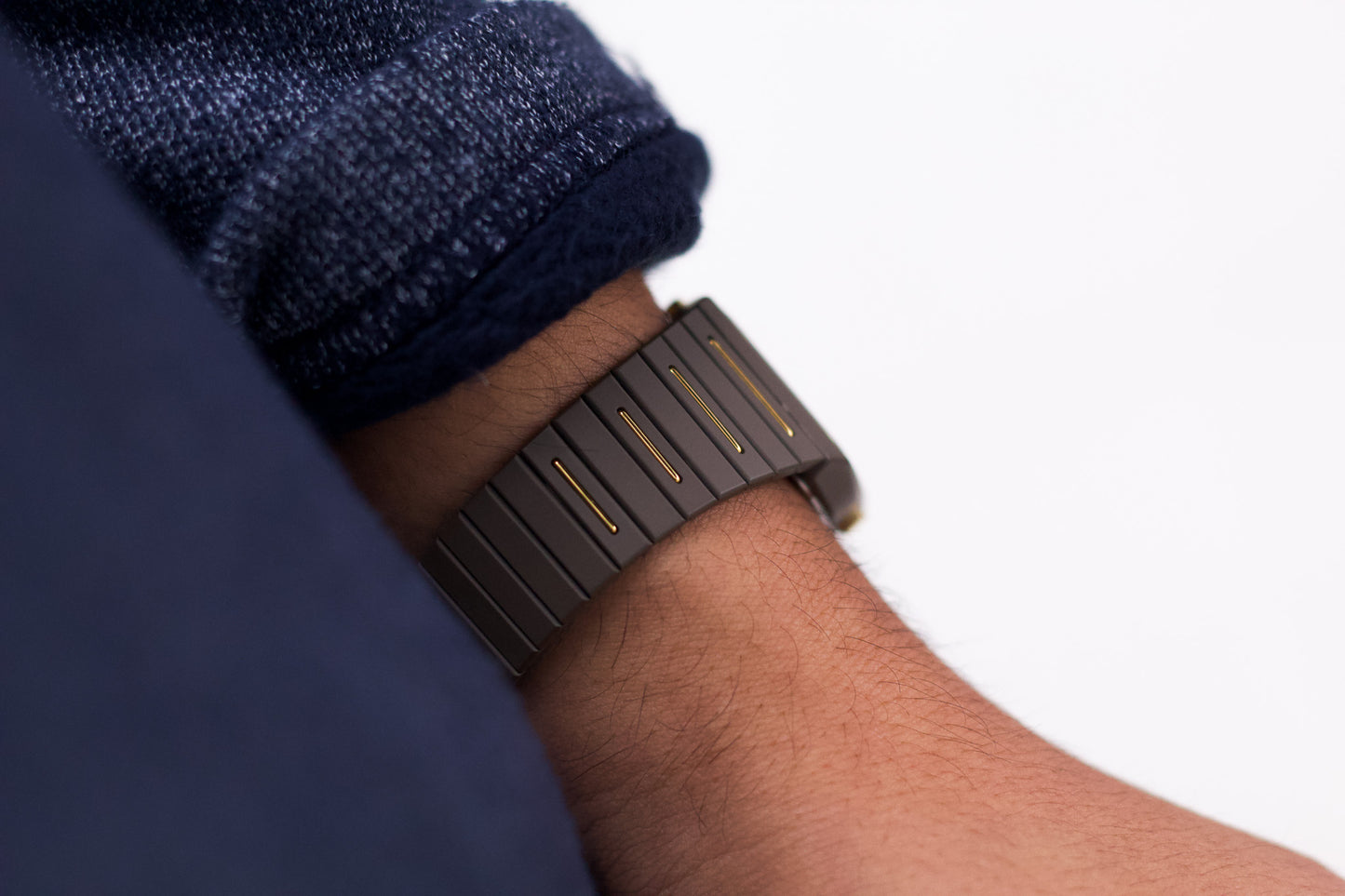 [Near Mint] 1986 Seiko Ana-Digi Straight Grain Gray Dial Men's Wrist-Watch